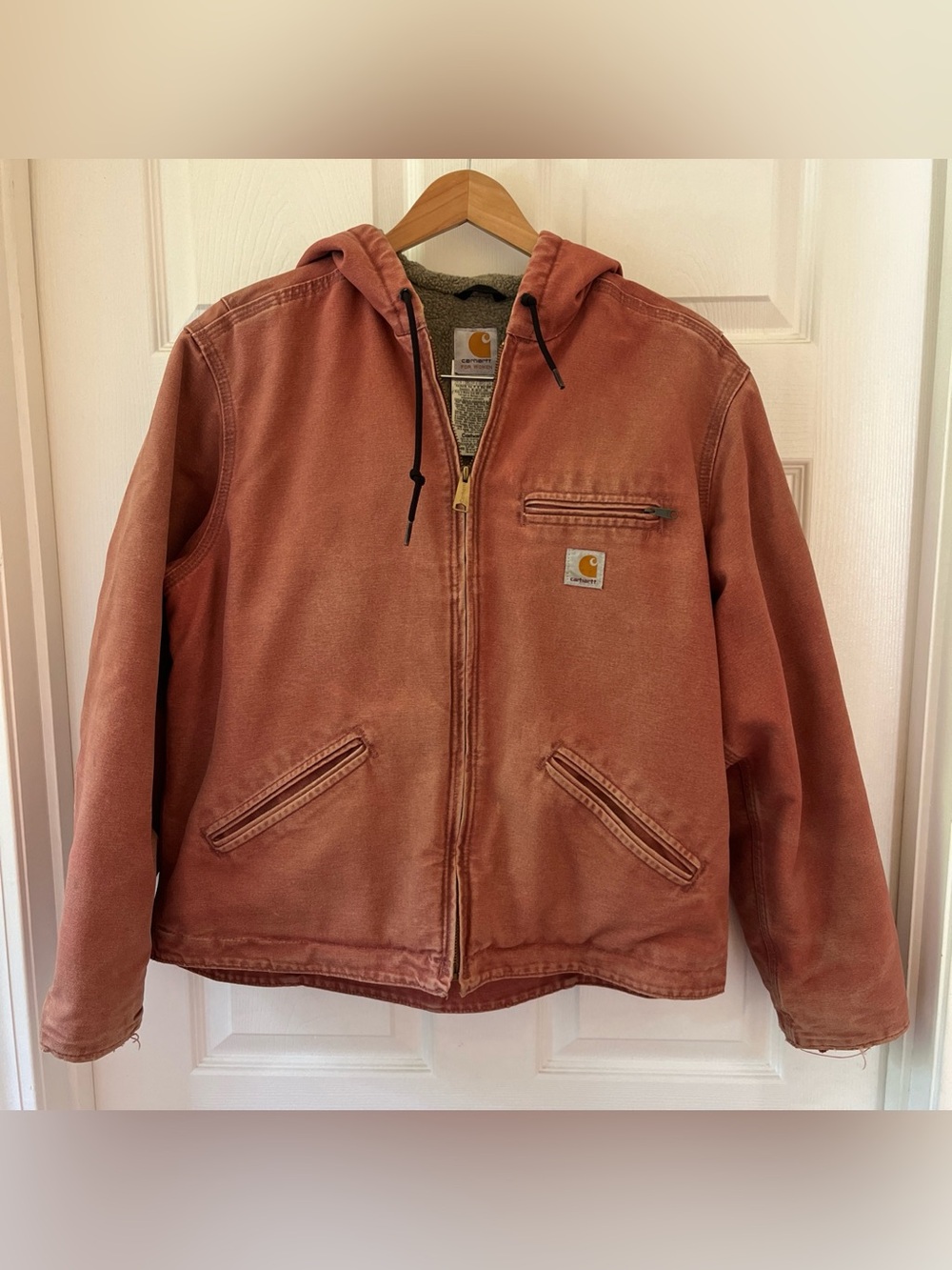 Vintage Carhartt Active Jacket Vintage Rose Pink Duck Canvas Workwear